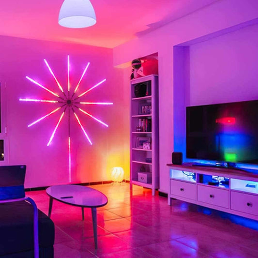 GlowArt Smart LED-vegglampe med fjernkontroll og DIY-lysinnstillinger