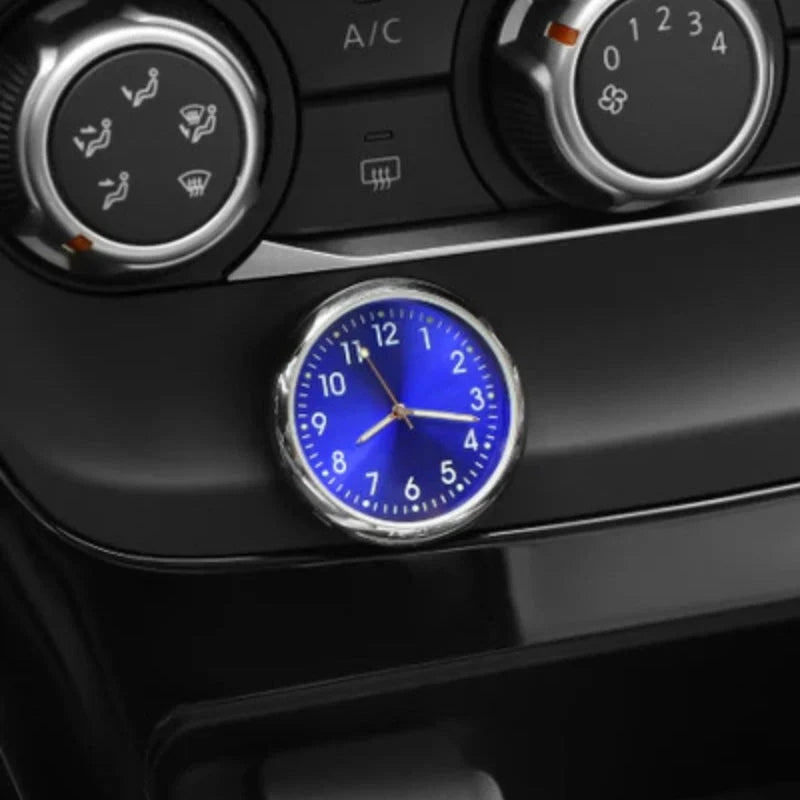 AutoTime Mini Rund Analog Klokke for Bilinteriør