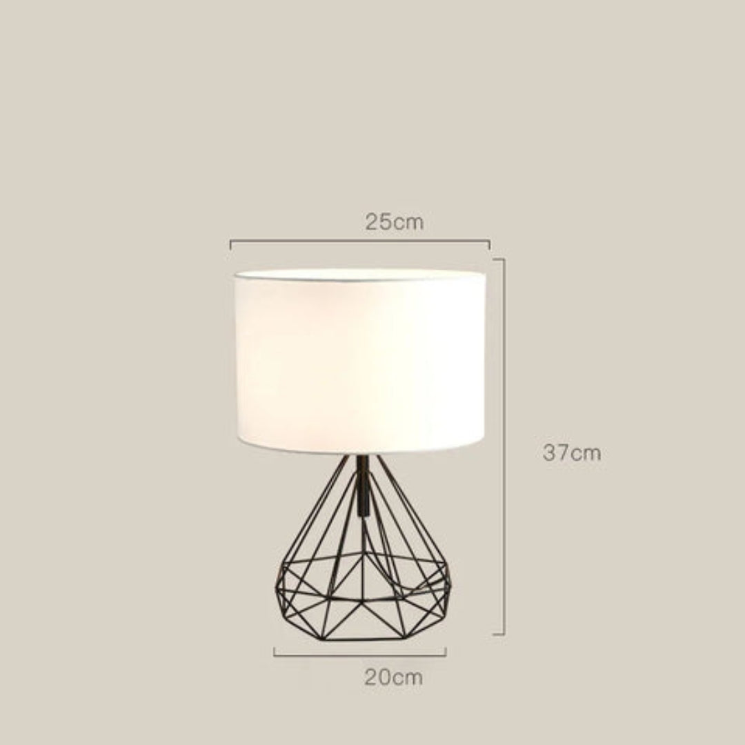 Moderne geometrisk trådlampe
