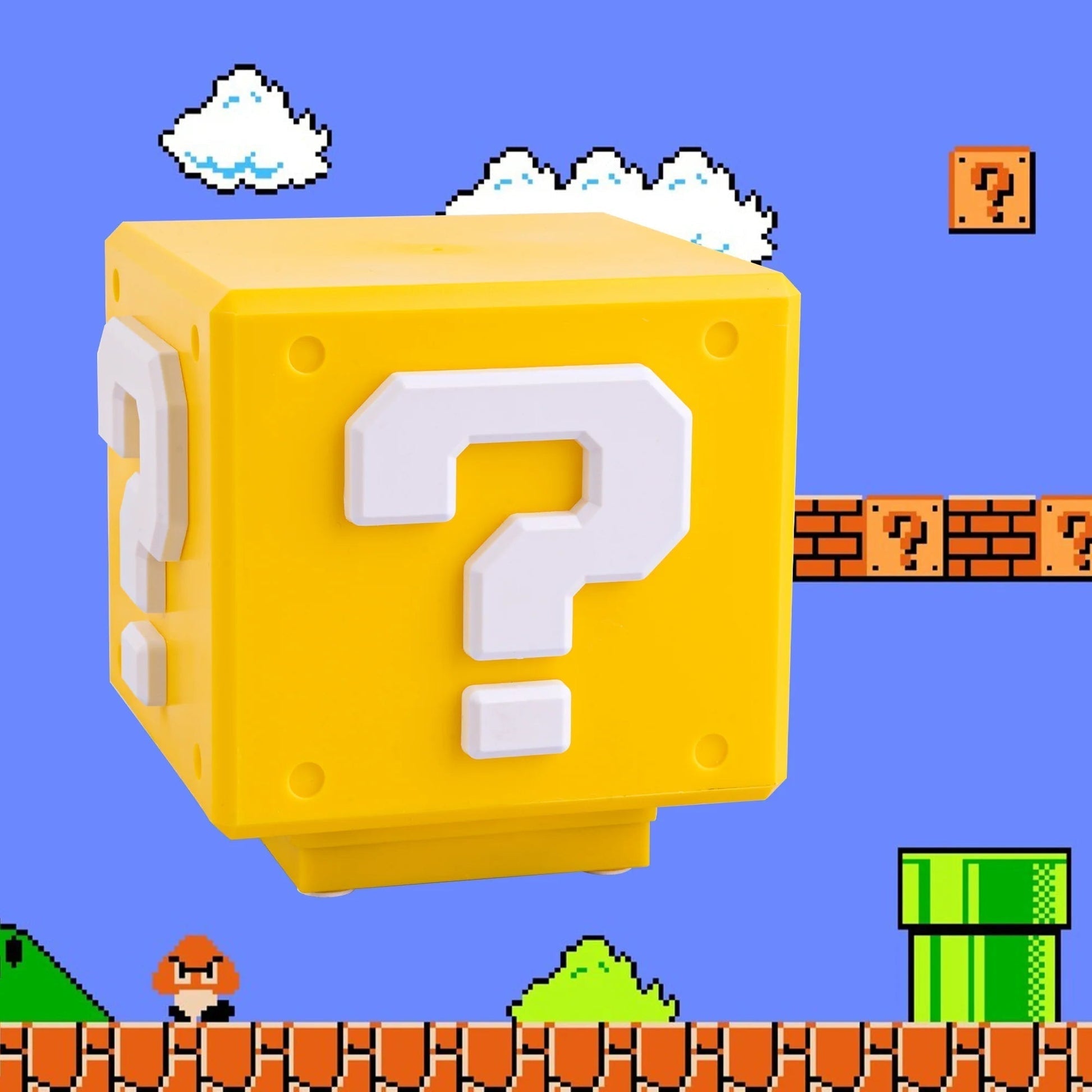 Power-Up Blokk nattlys - Super Mario-inspirert spilldekor
