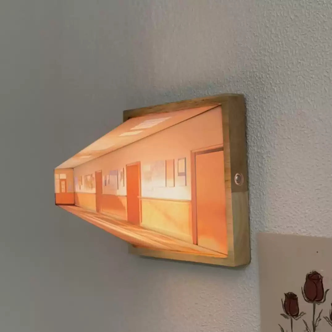 ArtGlow - vegglampe med optisk illusjon i 3D