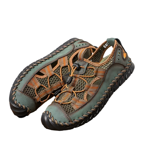 AntonTrek - Robuste sandaler med meshdetaljer og sømmer