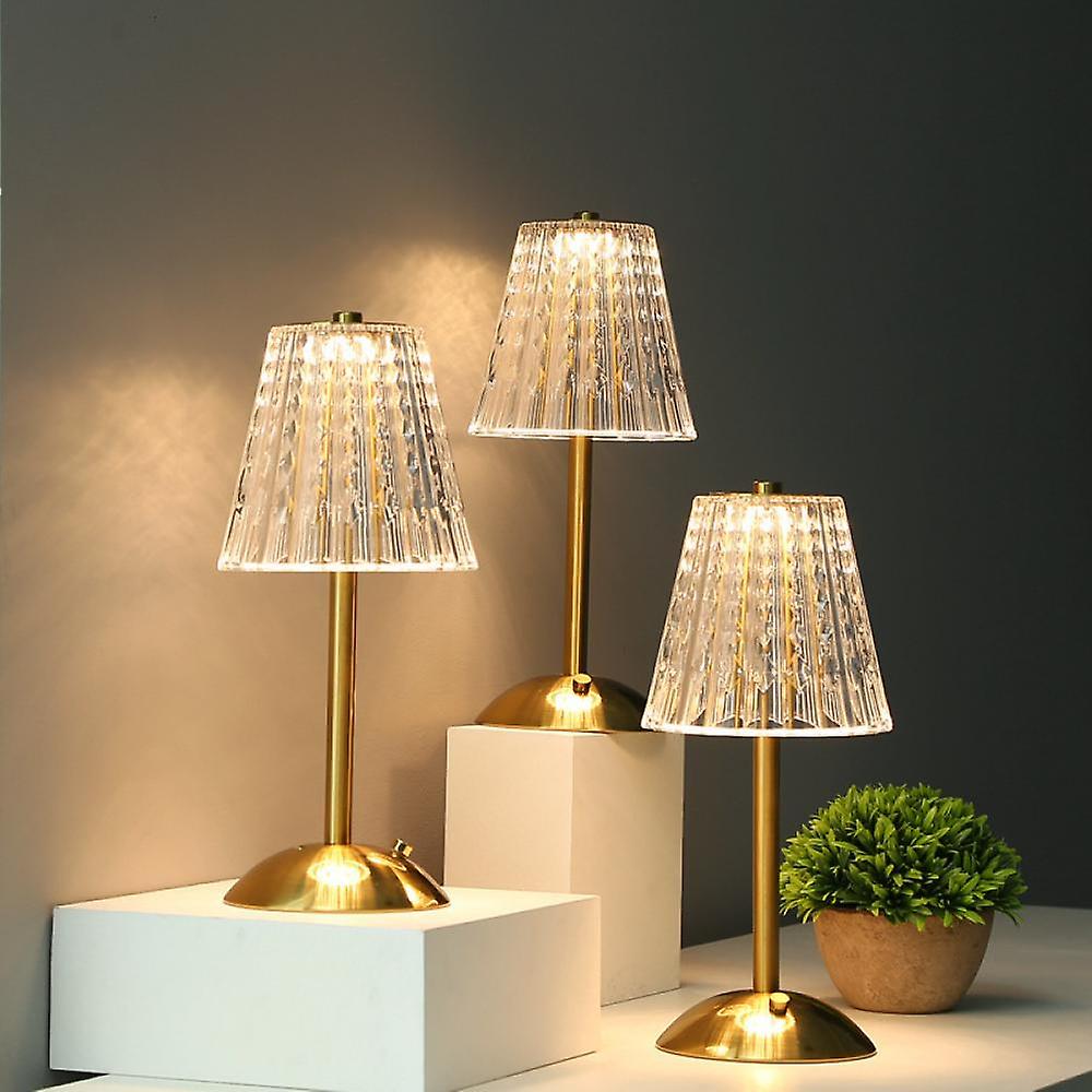 Elegant krystallbordlampe