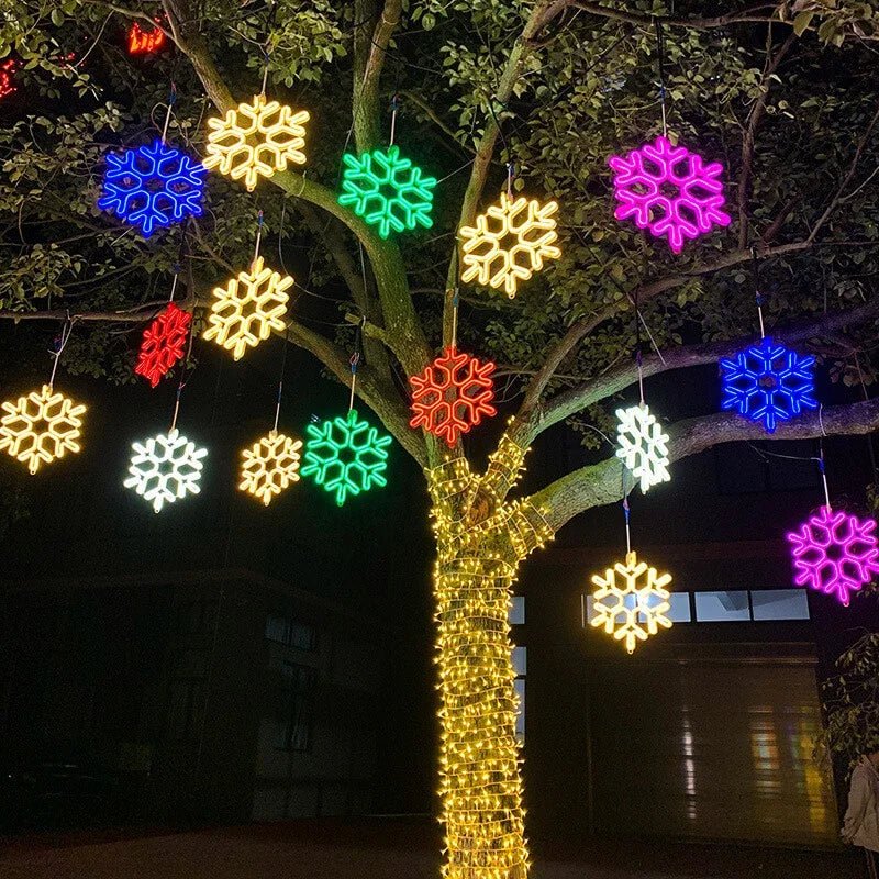 FrostLume Snøfnugg LED-lyslenke