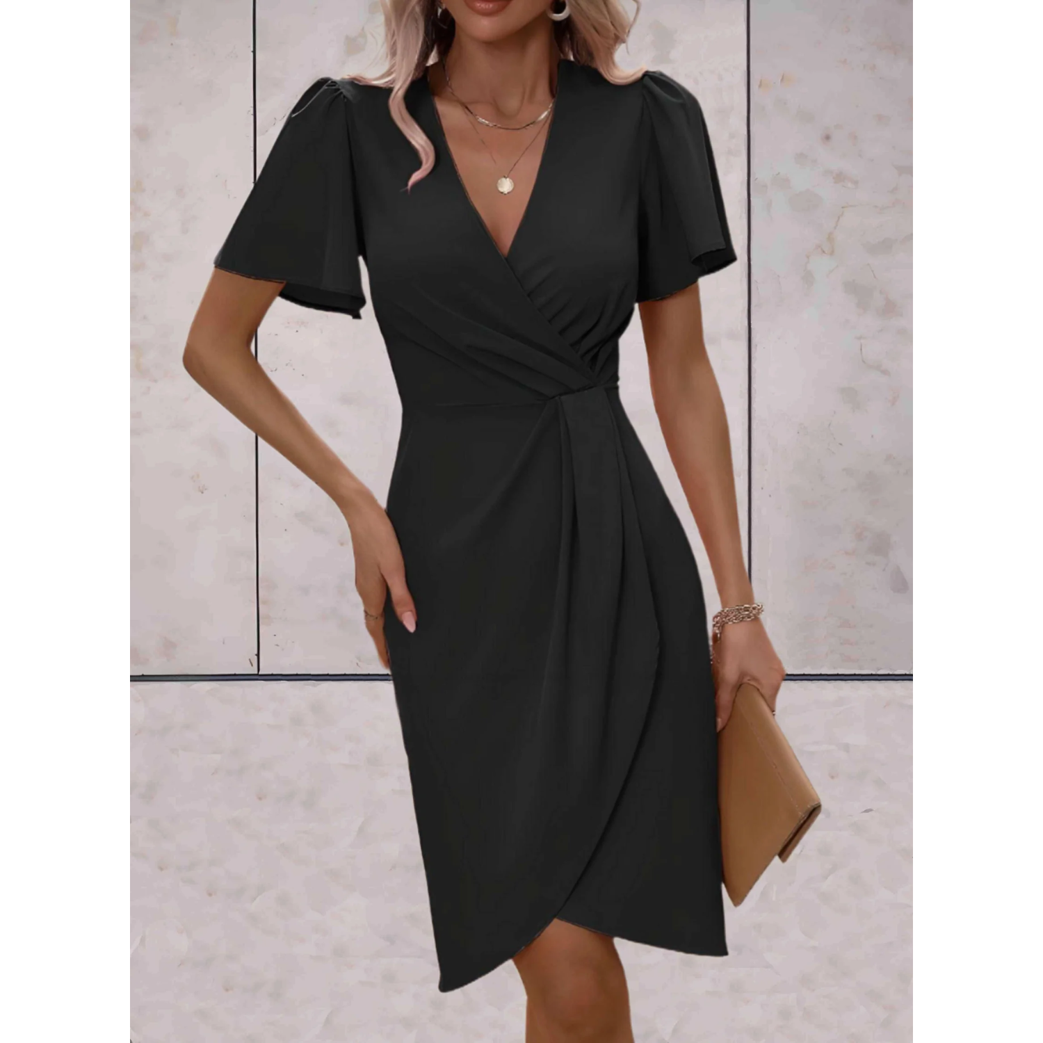 Laura - Sommerlig, elegant drapert kjole