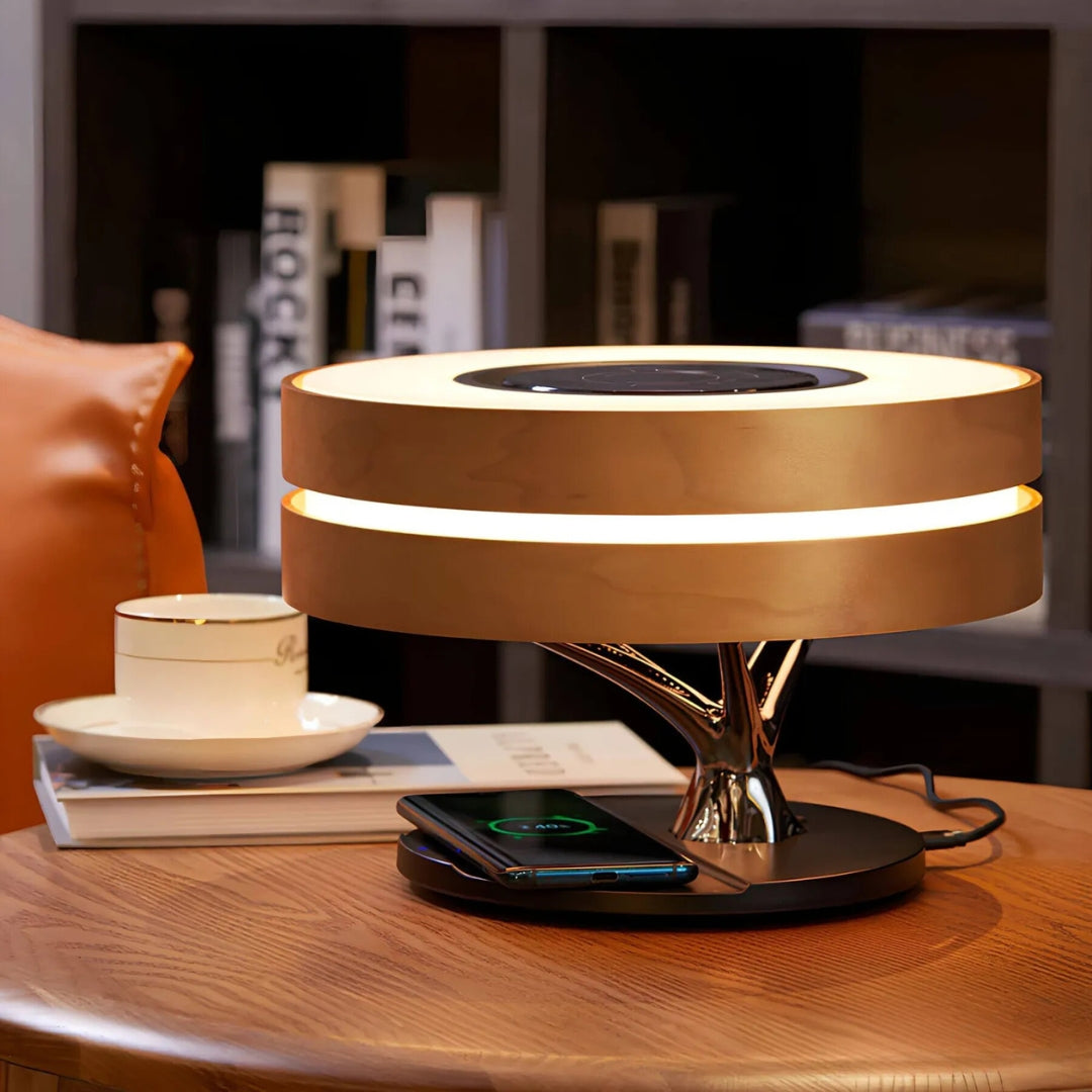 LumiNest LED-bordlampe – varmt lys og minimalistisk naturlig design