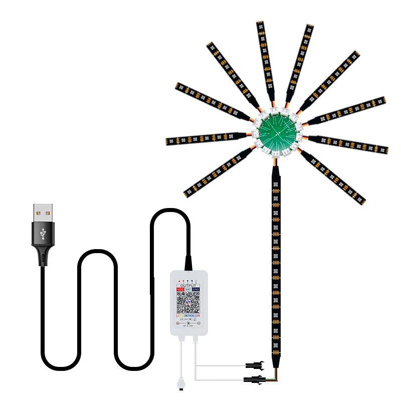 GlowArt Smart LED-vegglampe med fjernkontroll og DIY-lysinnstillinger