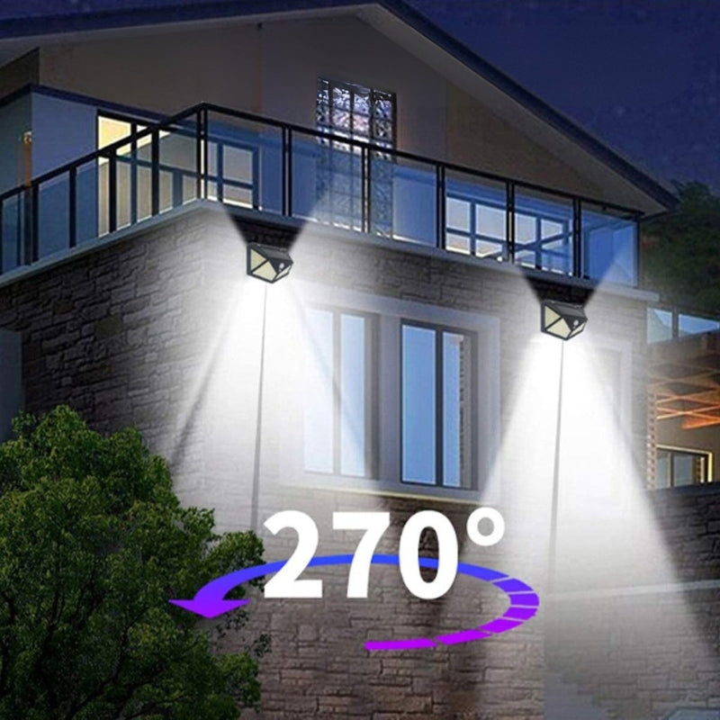 EcoBright solcellelampe med bevegelsessensor