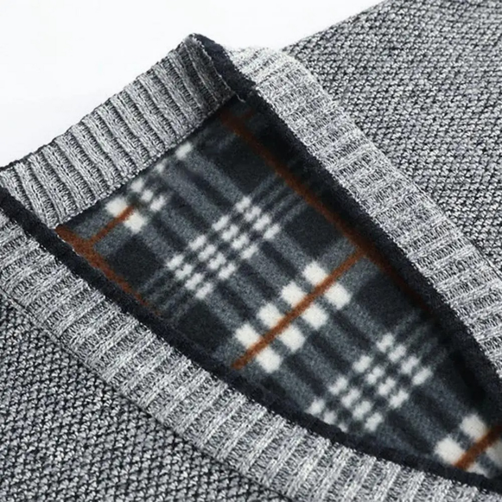 Baron Casual langermet jakke med V-hals og lange ermer