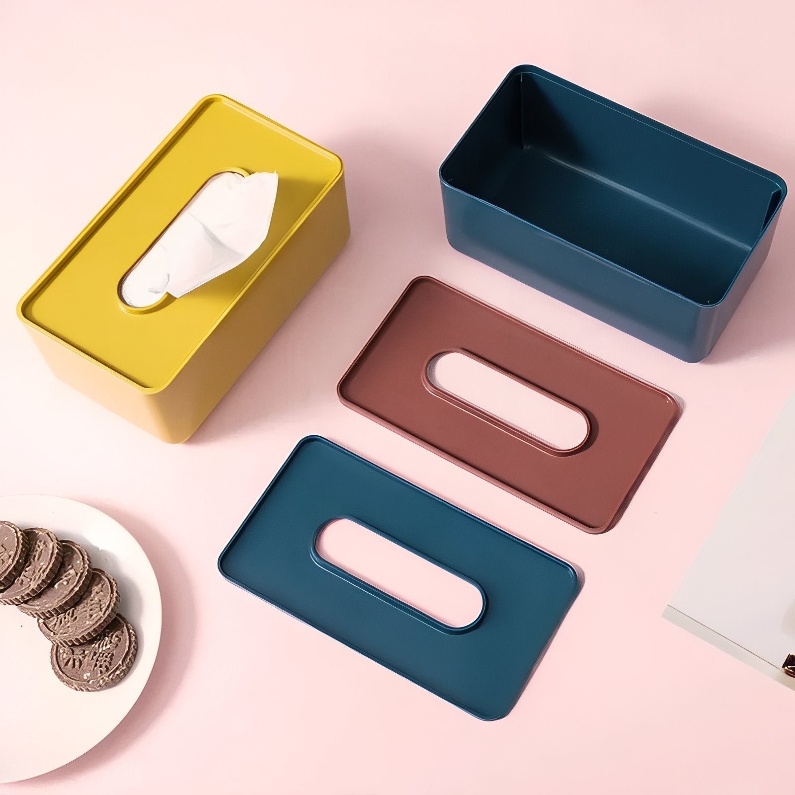 Elegant rektangulær serviettboks med moderne design