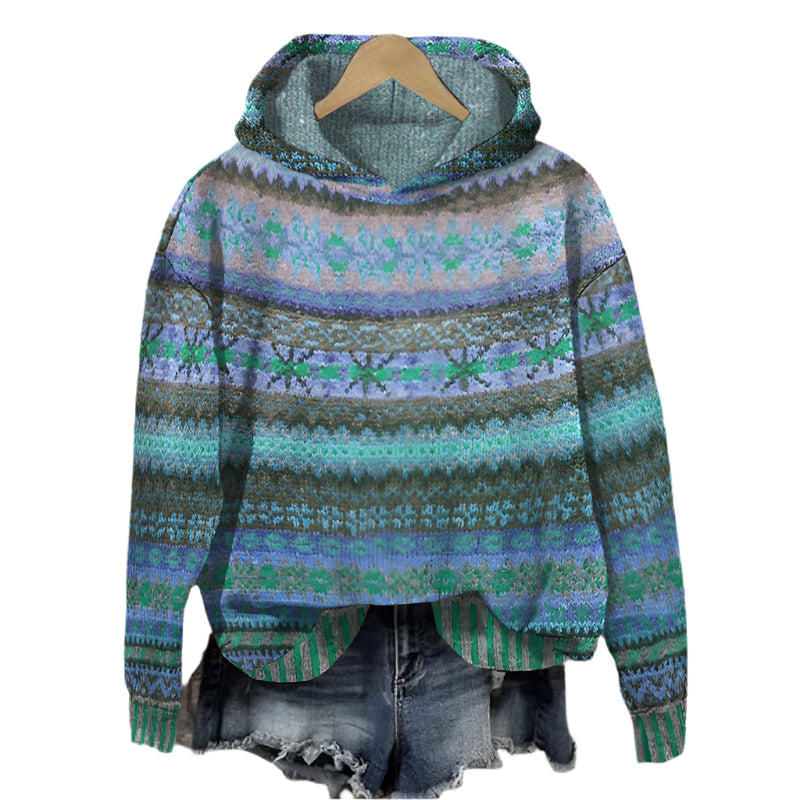 Vanessa – nordisk-inspirert hettegenser for kvinner