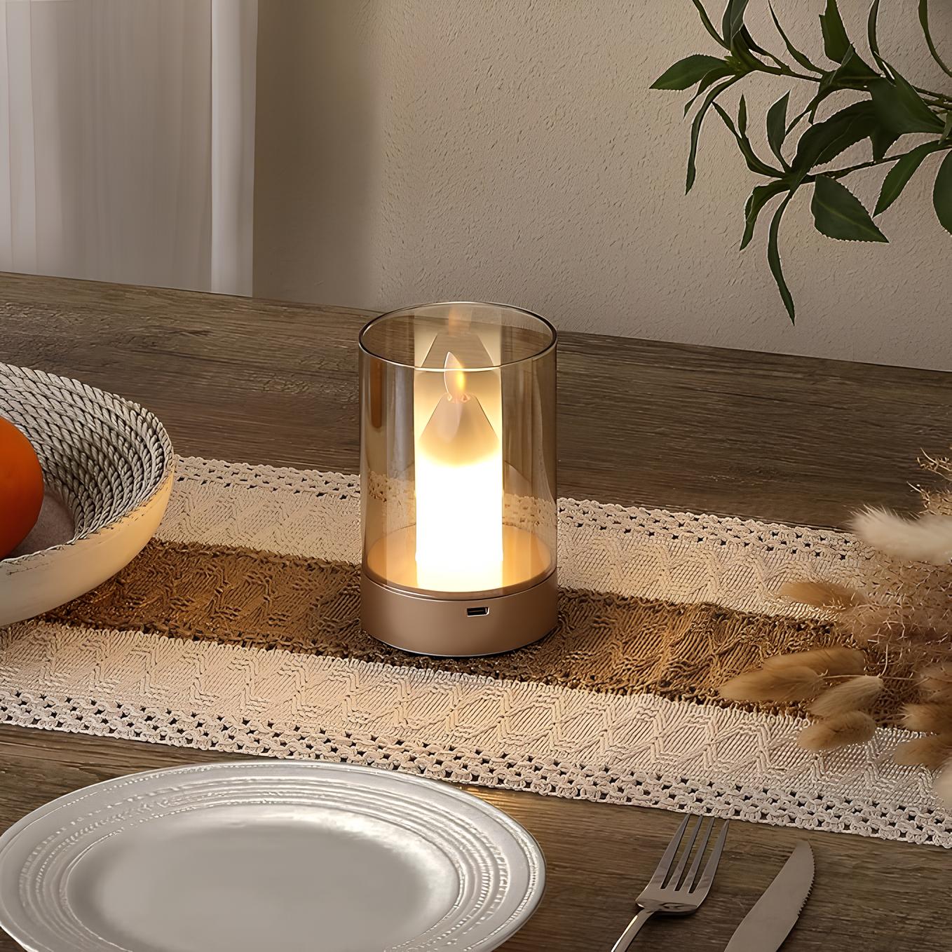 GlowFlicker - Realistisk LED-flammeeffektlampe