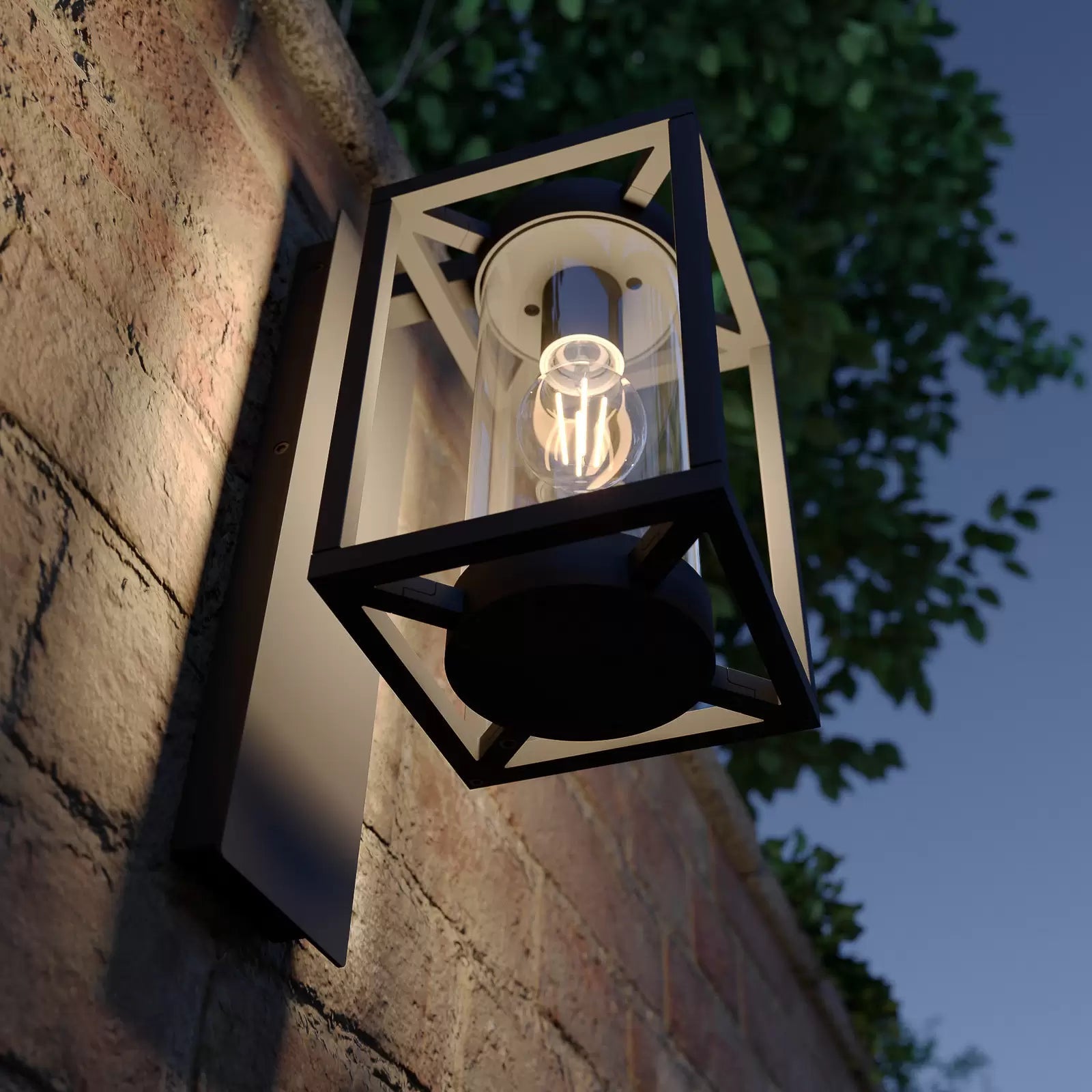 LumiGlow – Moderne industriell utendørs vegglampe