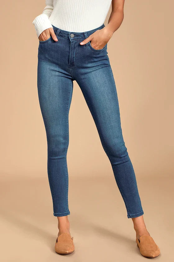 Lily - Leggings i denim