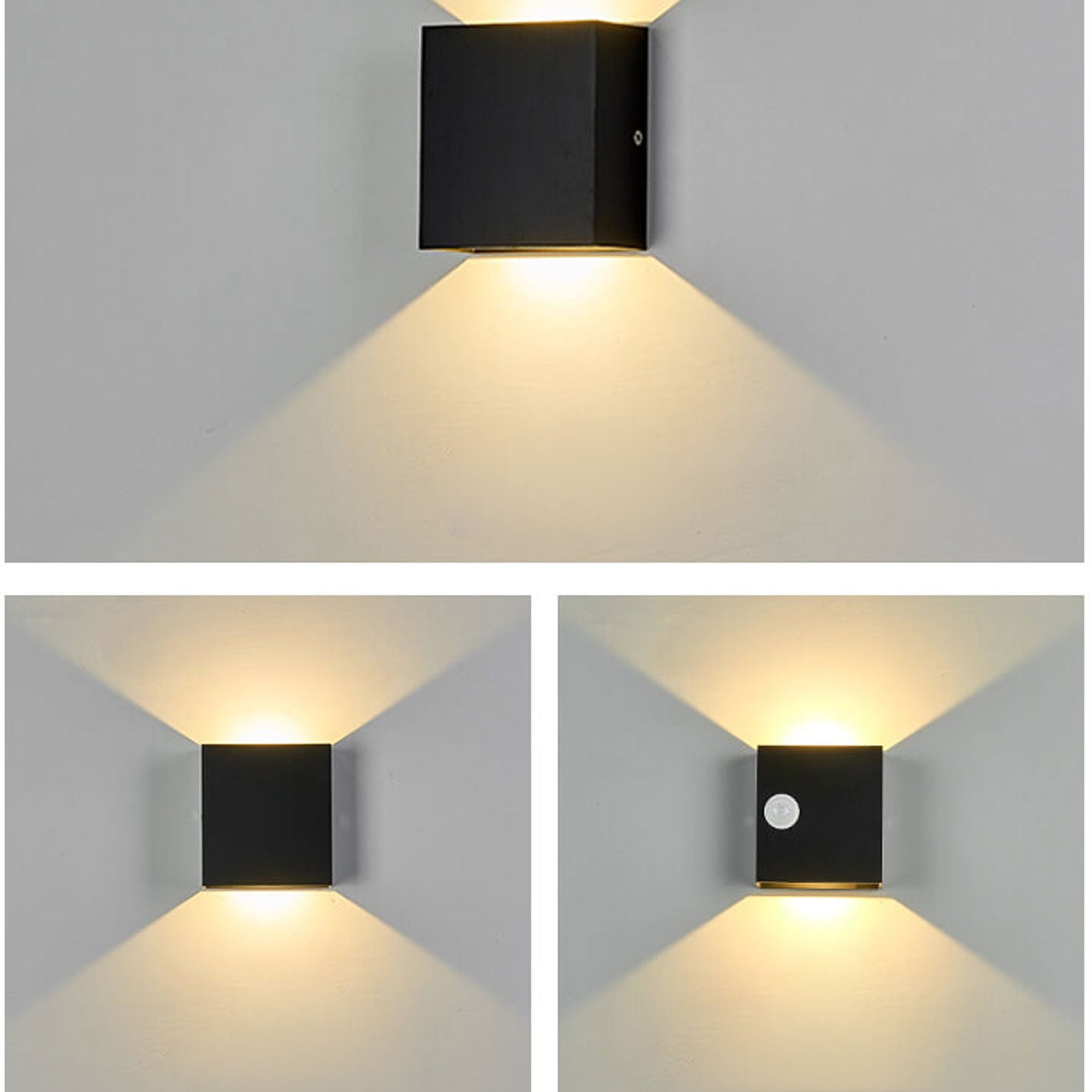 LumiGuard LED-vegglampe med bevegelsessensor – Moderne utendørsbelysning