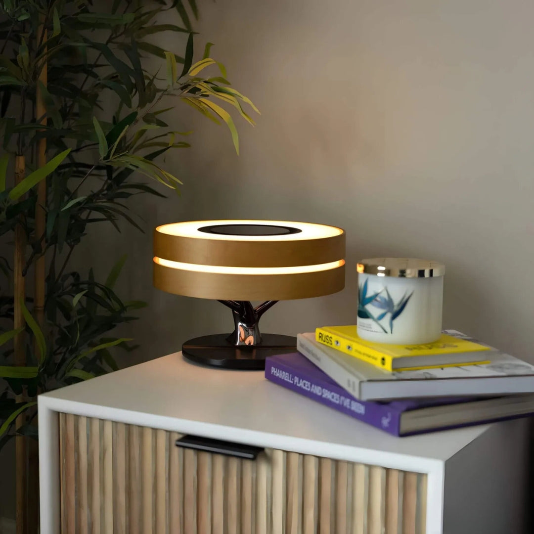 LumiNest LED-bordlampe – varmt lys og minimalistisk naturlig design