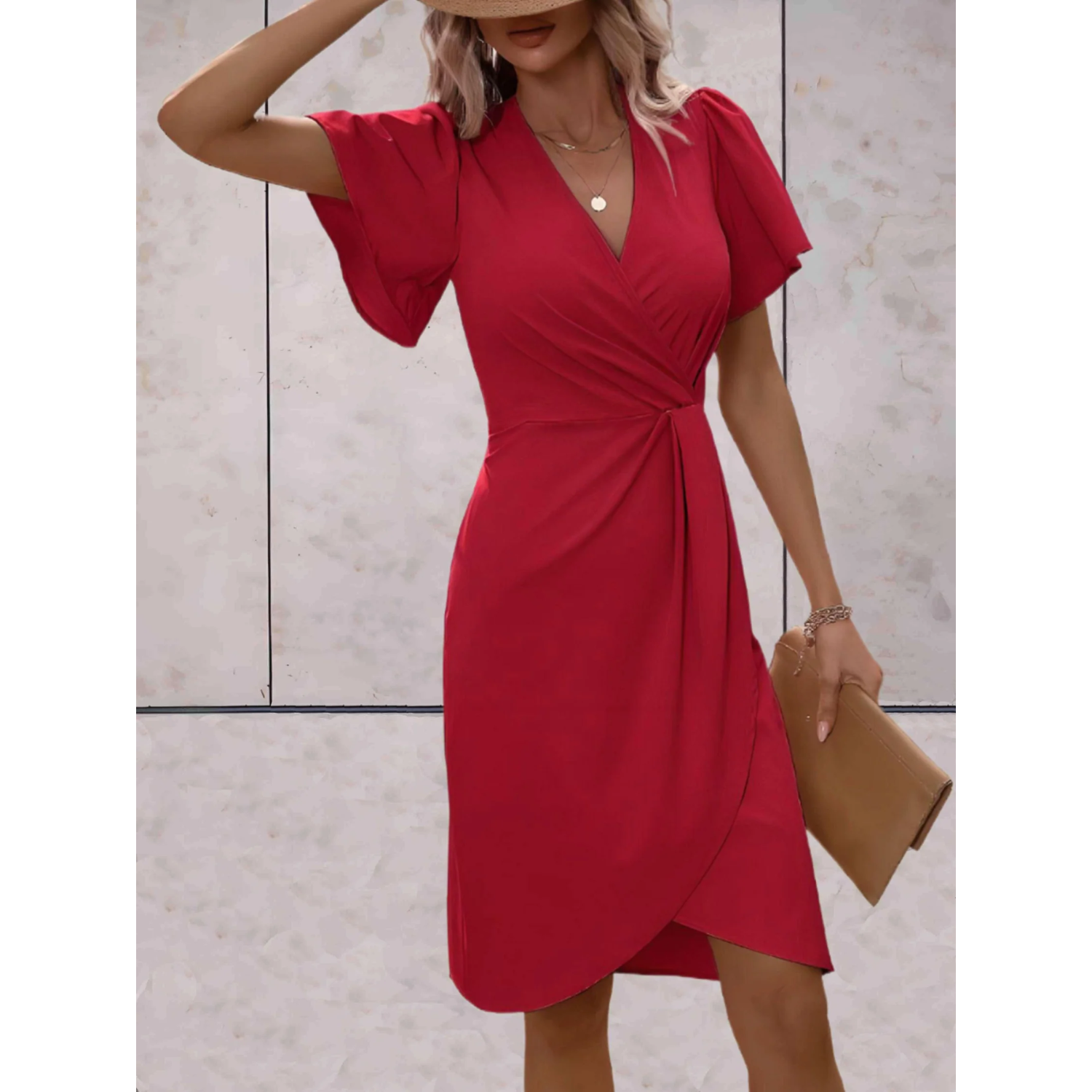 Laura - Sommerlig, elegant drapert kjole