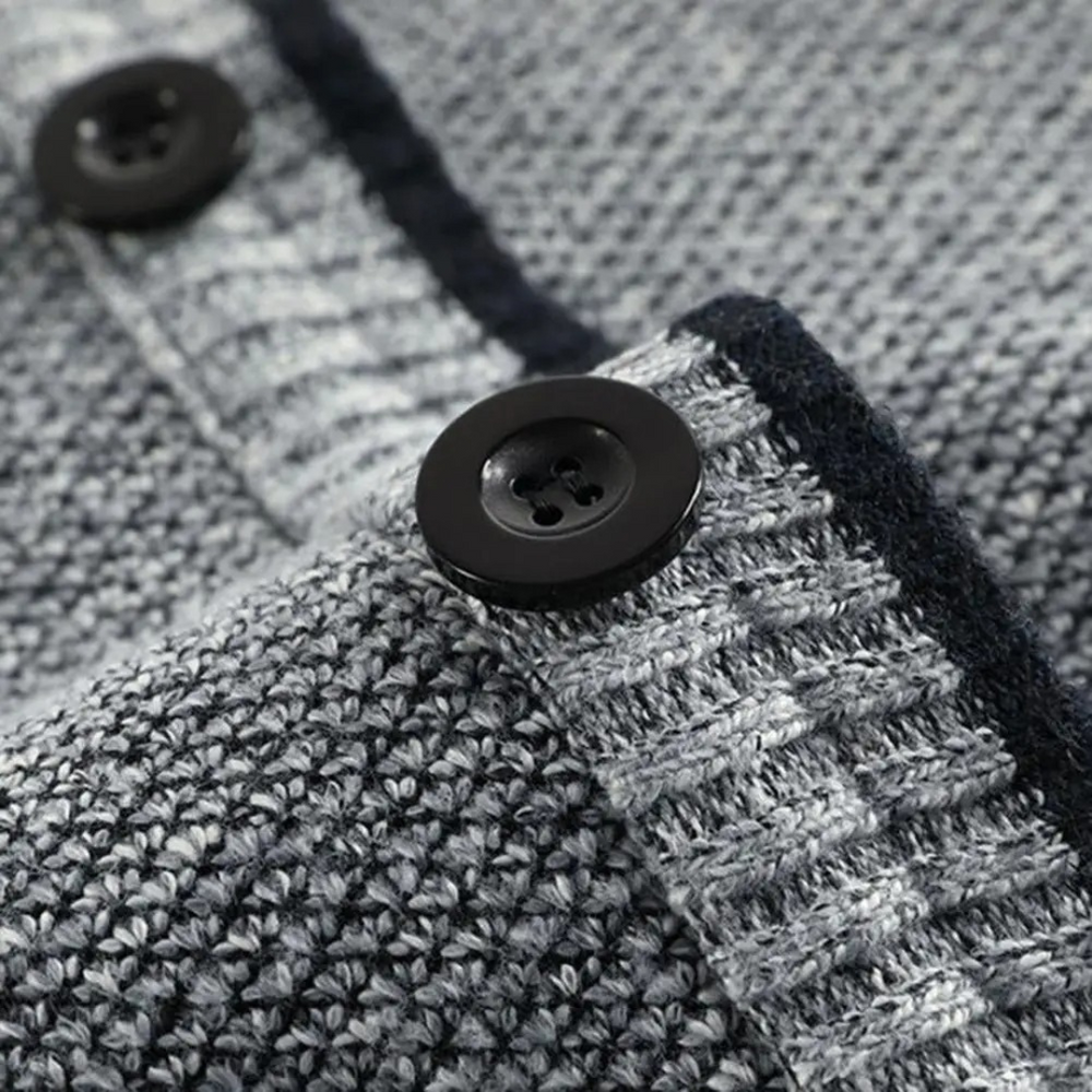 Baron Casual langermet jakke med V-hals og lange ermer