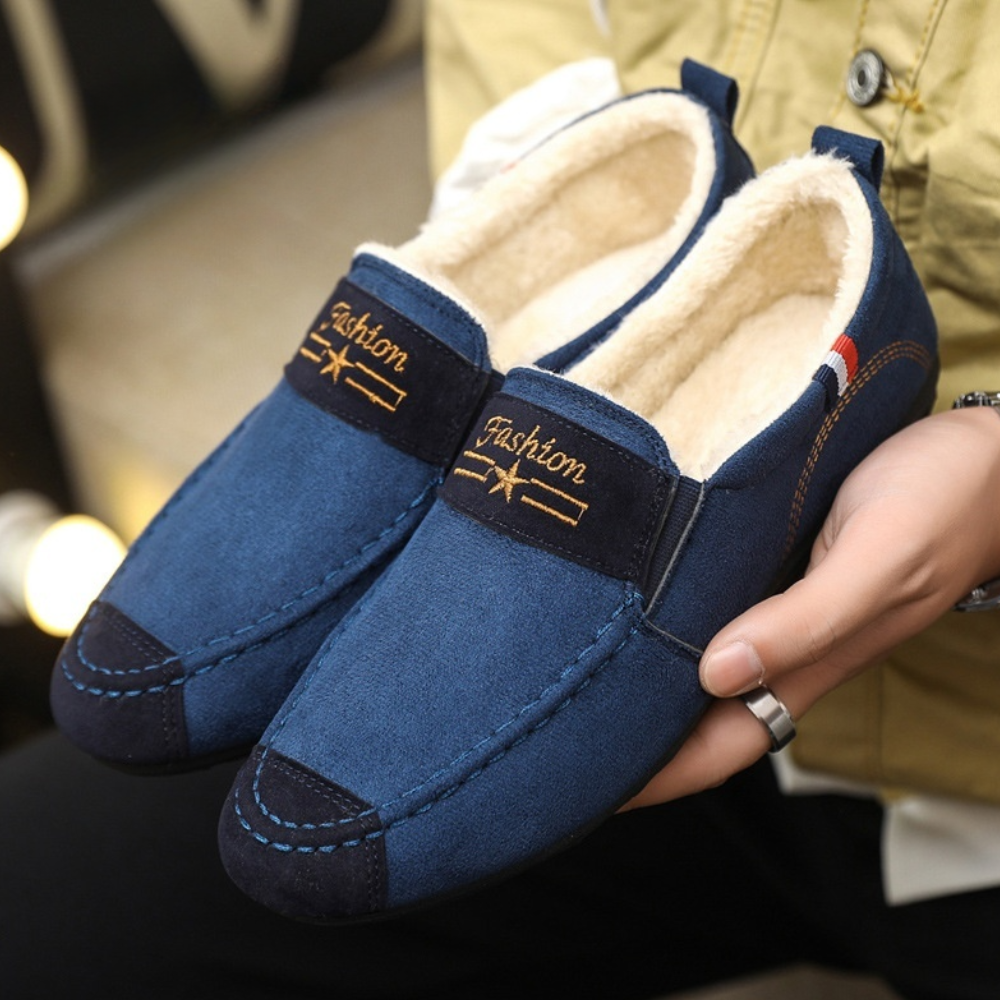 Steven - Komfortable loafers med fleecefor for menn