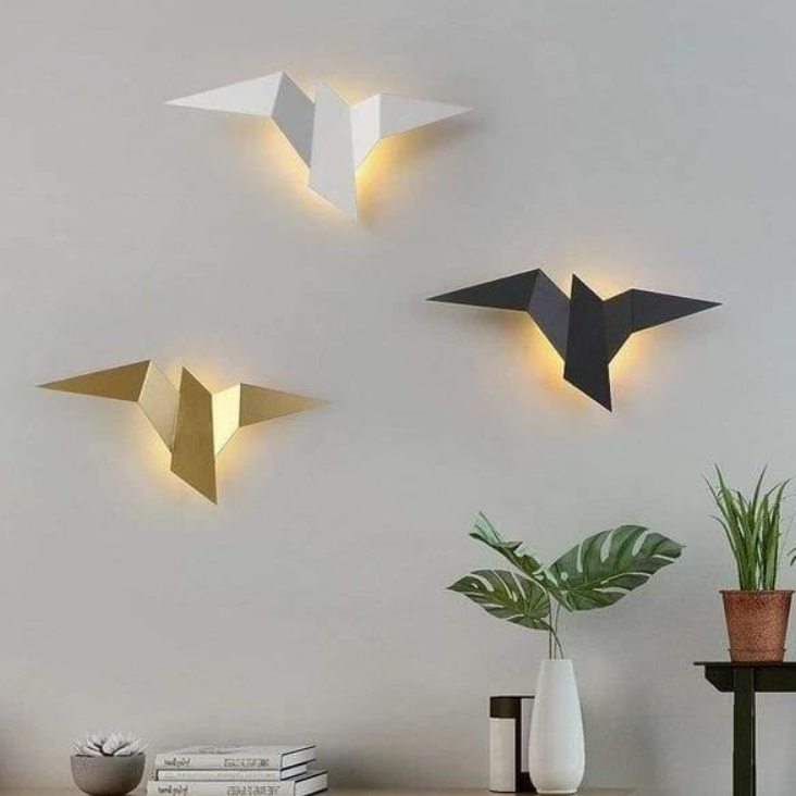 LumeNest – Kunstnerisk fuglevegglampe for et moderne preg