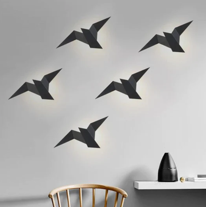 LumeNest – Kunstnerisk fuglevegglampe for et moderne preg