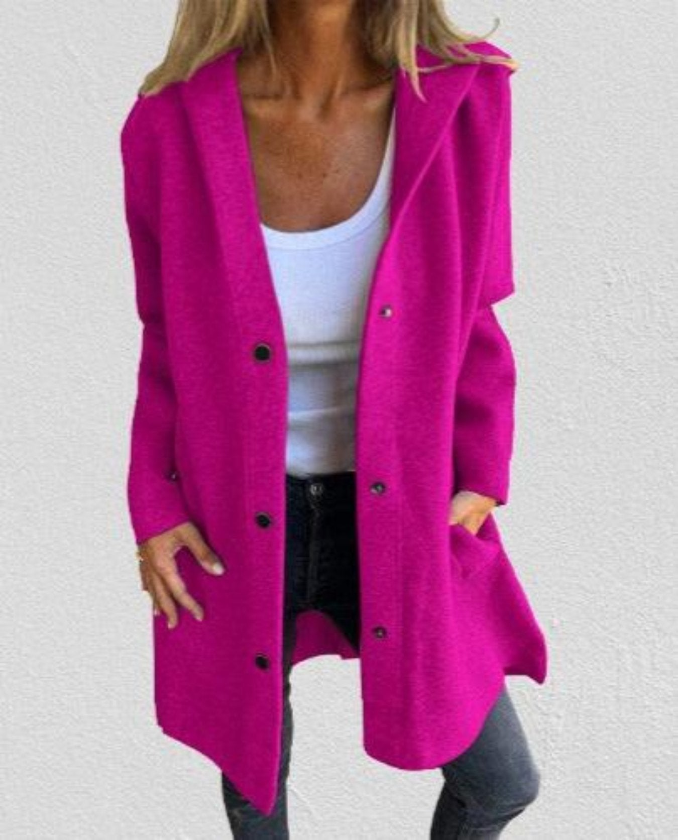 Appolinia | Cardigan med knapper og hette