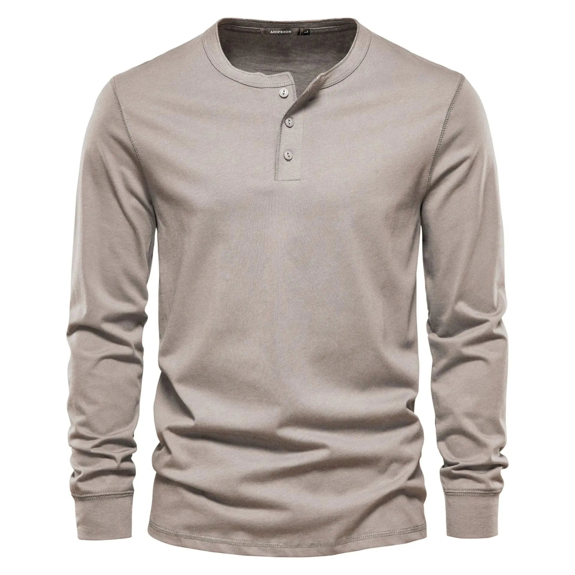 Emil Langermet Henley skjorte – Slim Fit og tidløs design