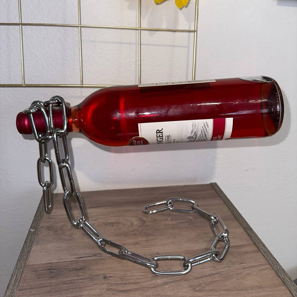 LuxeVibe Elegant vinflaskeholder for stilfull hjeminnredning