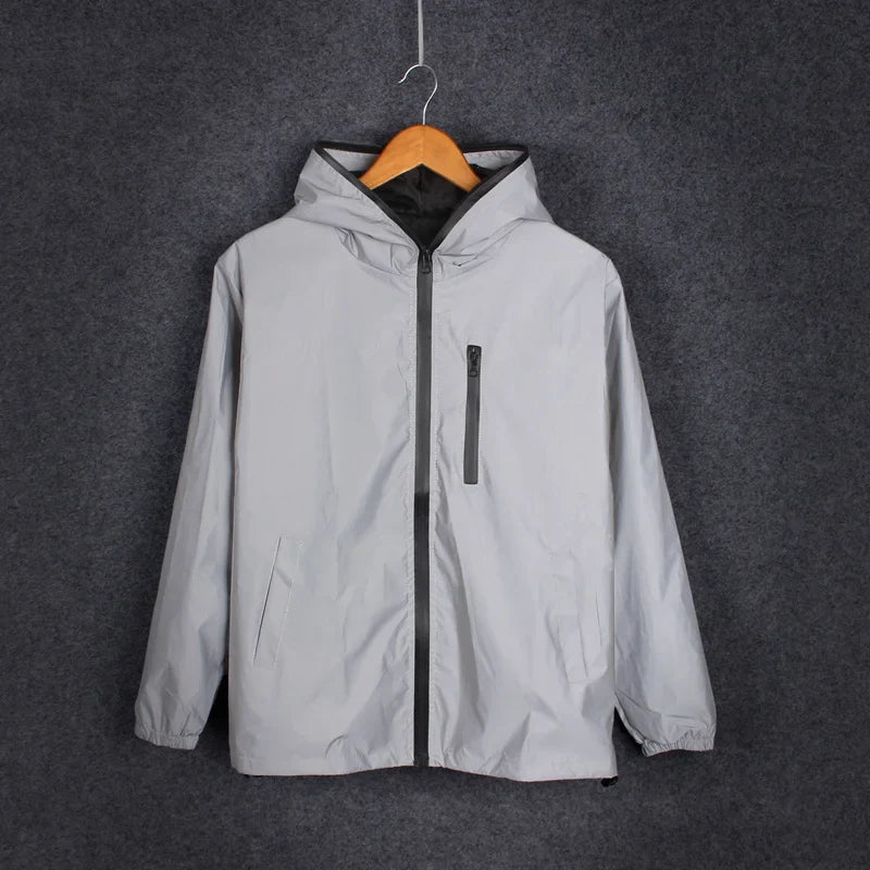 Hera - Uformell unisex-refleksjakke med hette
