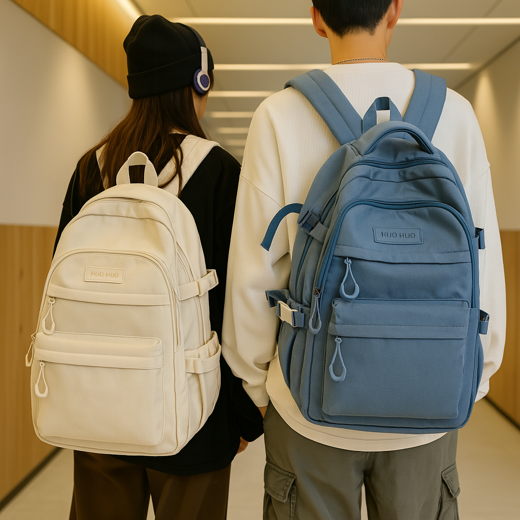 Skolesekk med stor kapasitet – Romslig og slitesterk veske for studenter