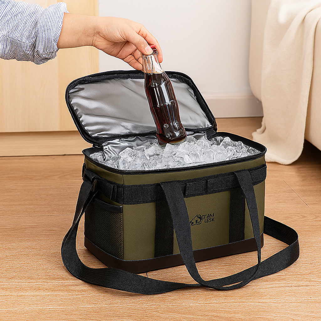 Isolert kjølebag med stor kapasitet – bærbar varmelagring for camping og fotturer