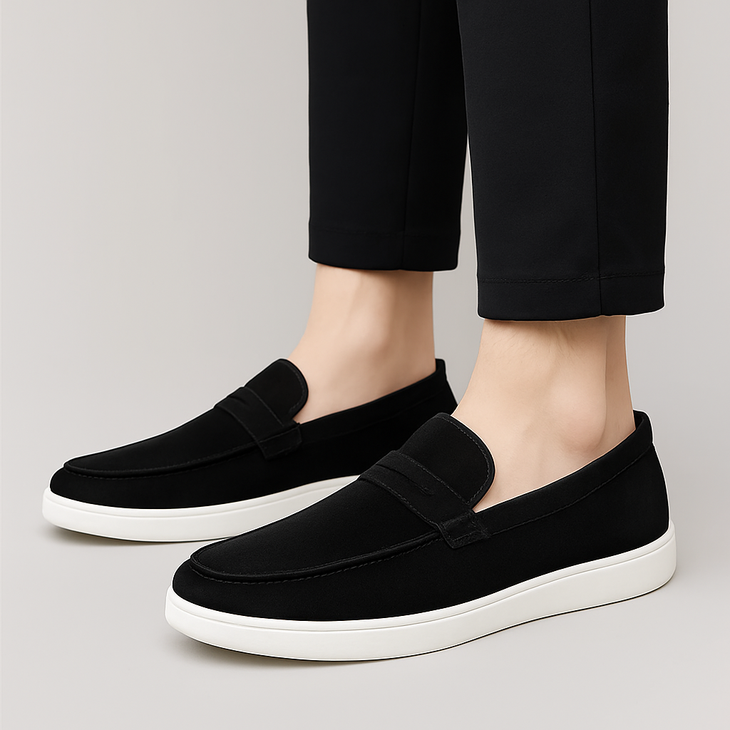 Boston Penny Loafer for herrer – Tidløs stil med polstret innersåle