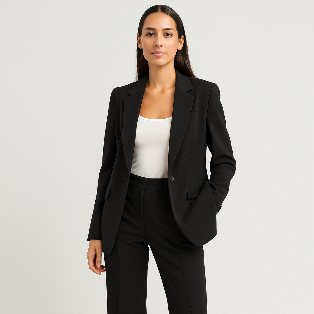 Emma – Elegant Bukse- og Blazersett for Kontor og Formelle Anledninger