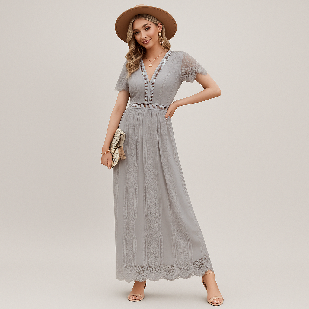 Elise - Elegant kjole med åpne detaljer