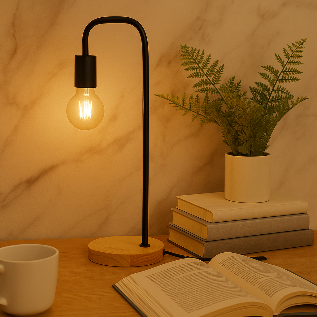 UrbanLume Industriell Bordlampe – Elegant Metallbordlampe