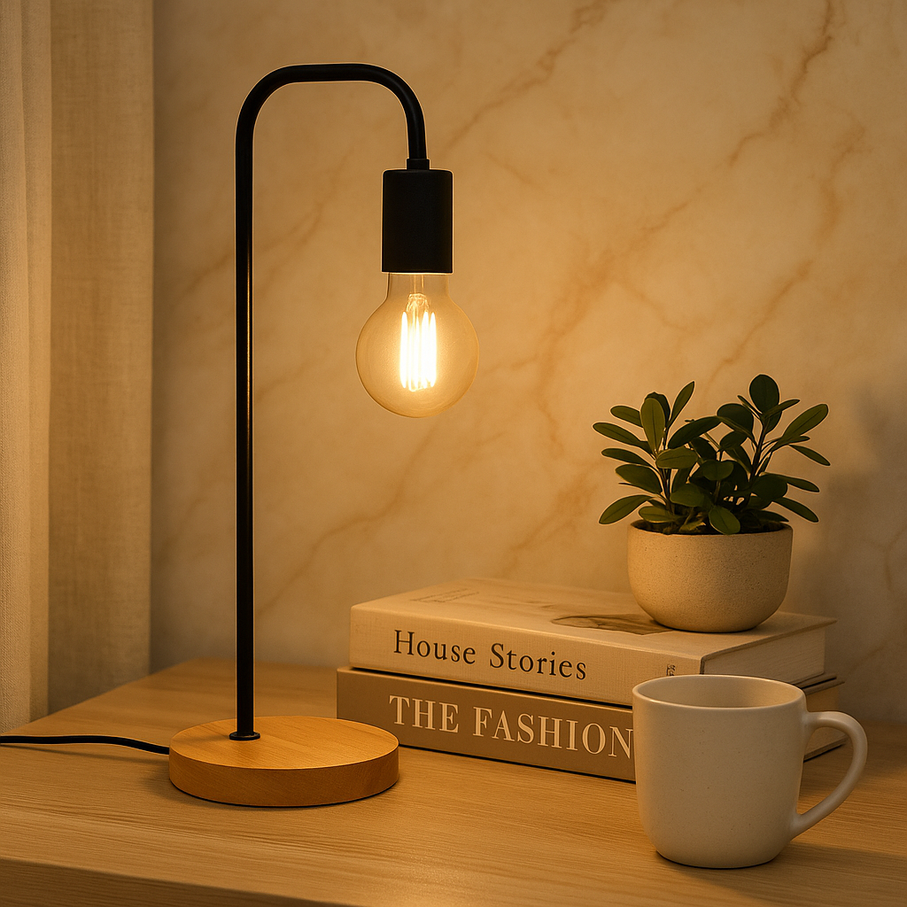 UrbanLume Industriell Bordlampe – Elegant Metallbordlampe