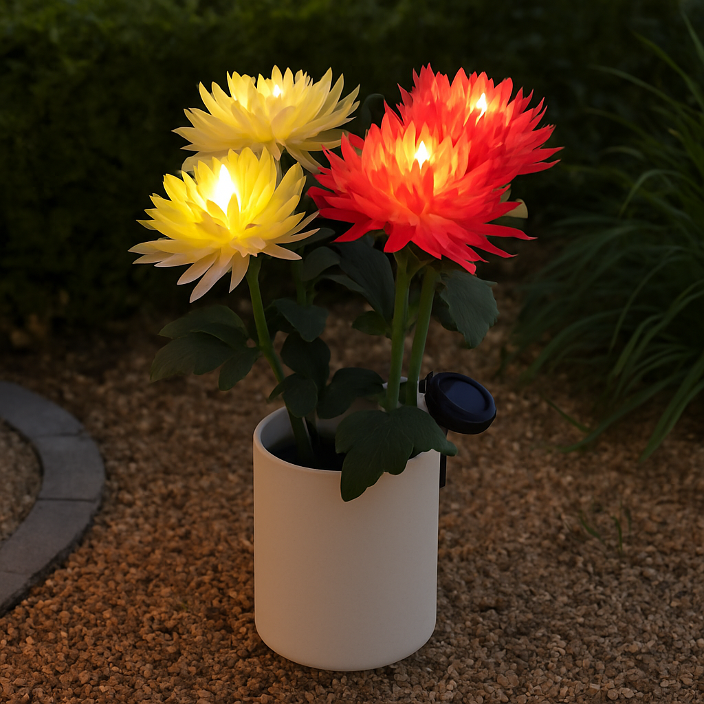 BloomGlow soldrevet hagelampe - fargeskiftende LED utendørsdekor