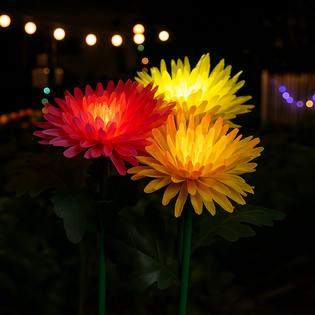 BloomGlow soldrevet hagelampe - fargeskiftende LED utendørsdekor