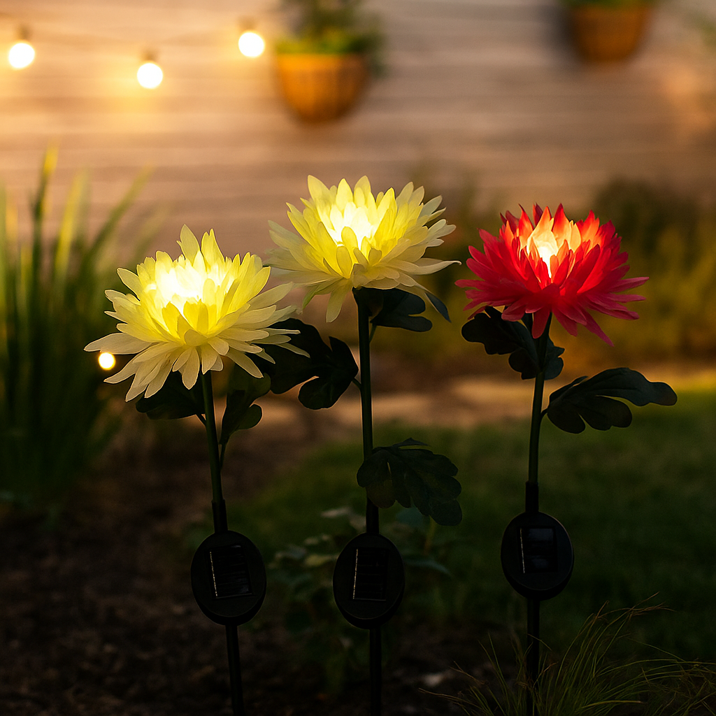 BloomGlow soldrevet hagelampe - fargeskiftende LED utendørsdekor