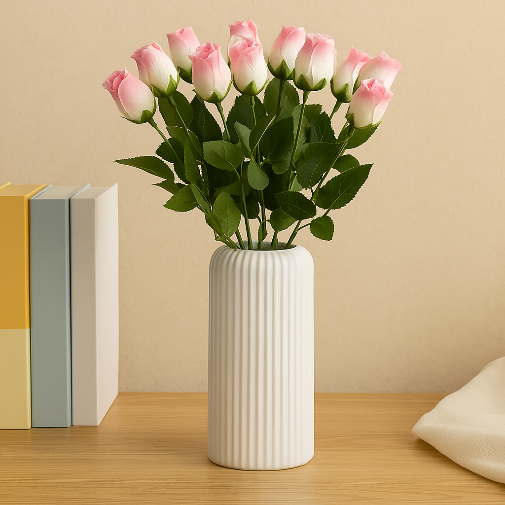 LineaForm - Moderne kunstnerisk stripete keramisk vase