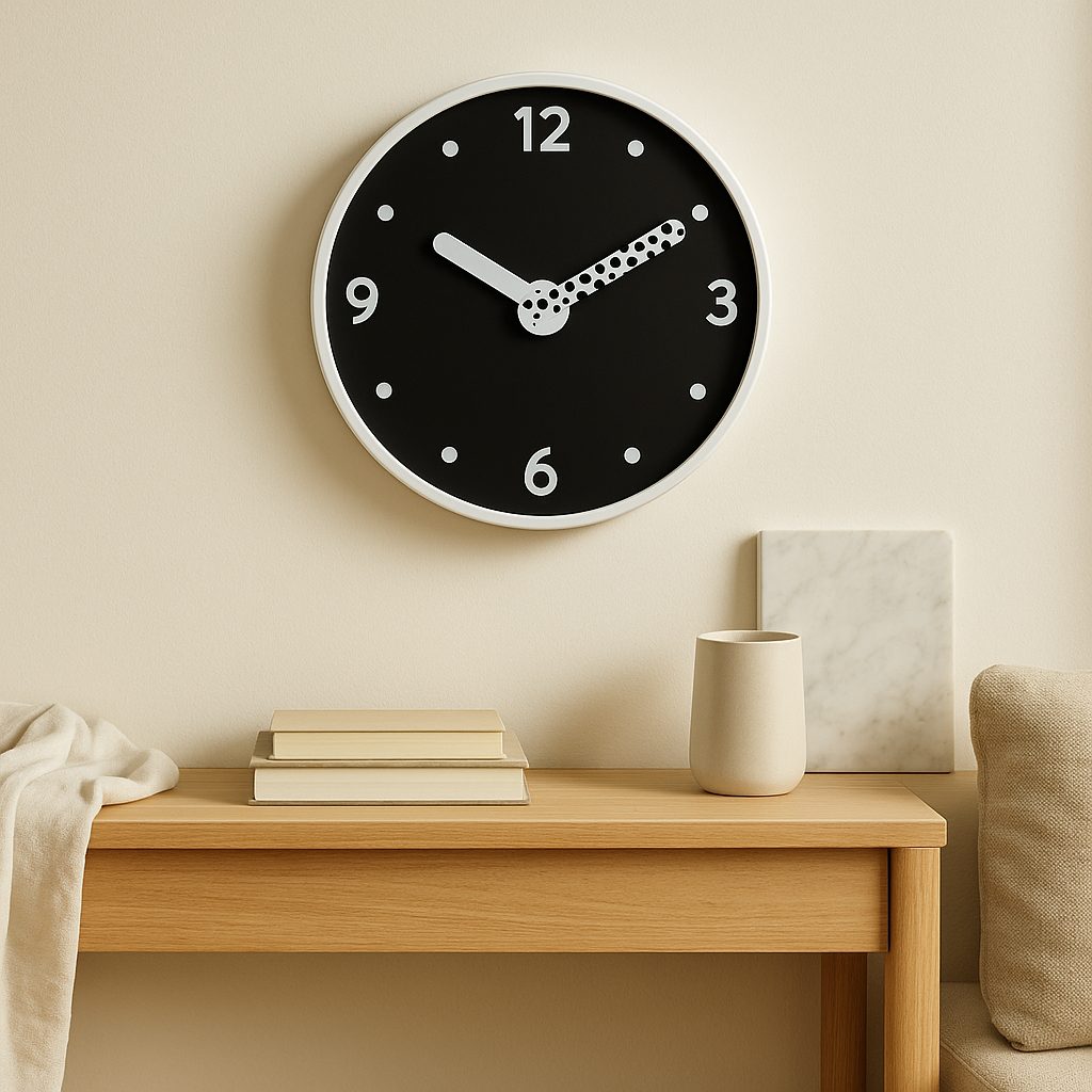 SoundLite – Moderne LED-aktivert veggklokke