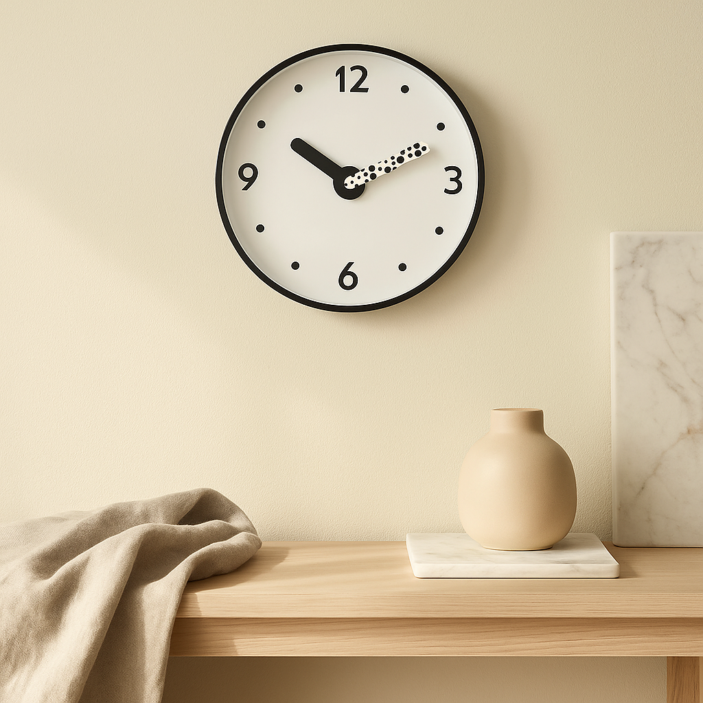 SoundLite – Moderne LED-aktivert veggklokke