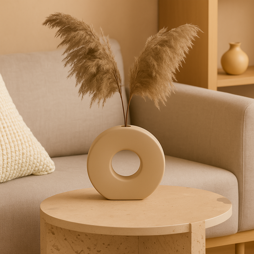 DecoraForm skulpturert keramisk aksentvase