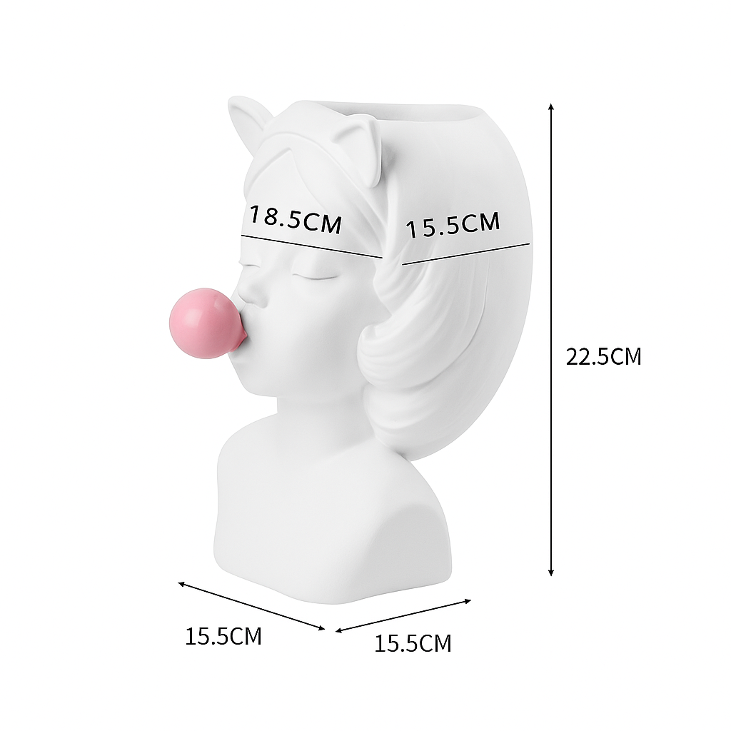 EarthenWhimsy – Kompakt pop art keramisk vase