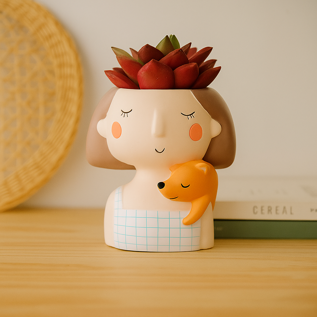 UrbanSprout miniatyrharpiksplantesett – Lekne sukkulentpotter