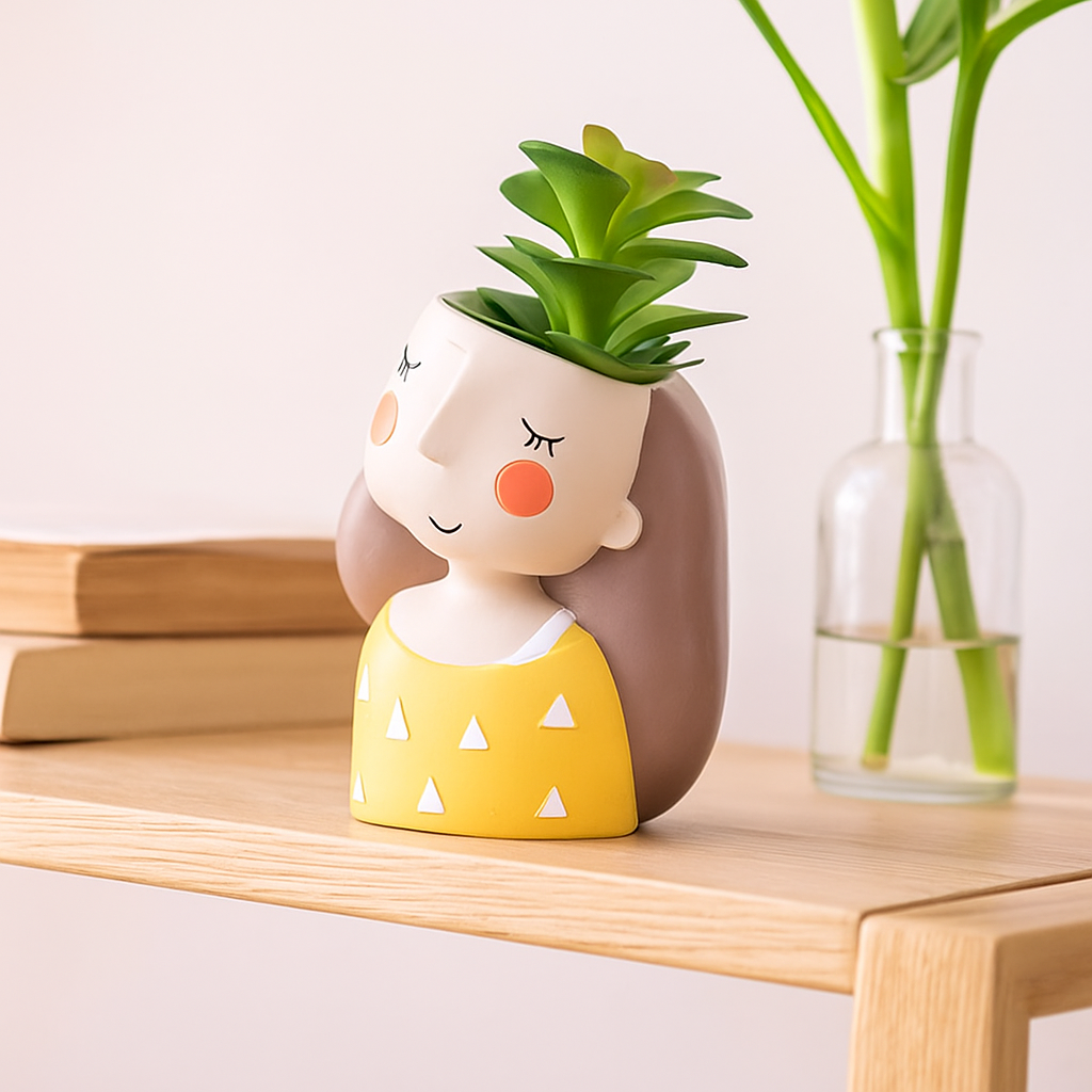 UrbanSprout miniatyrharpiksplantesett – Lekne sukkulentpotter