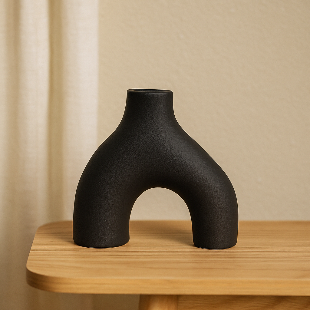 Orbiform Keramikkvase – Moderne Minimalistisk Rund Design