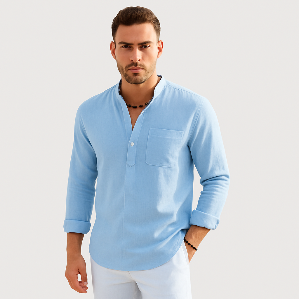 Lendon - Elegant linskjorte for menn - Summer Chic