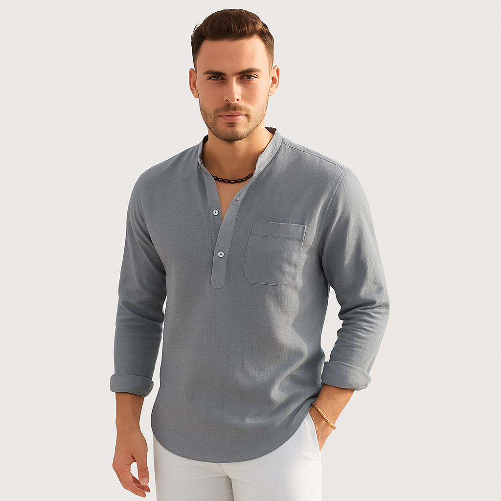 Lendon - Elegant linskjorte for menn - Summer Chic