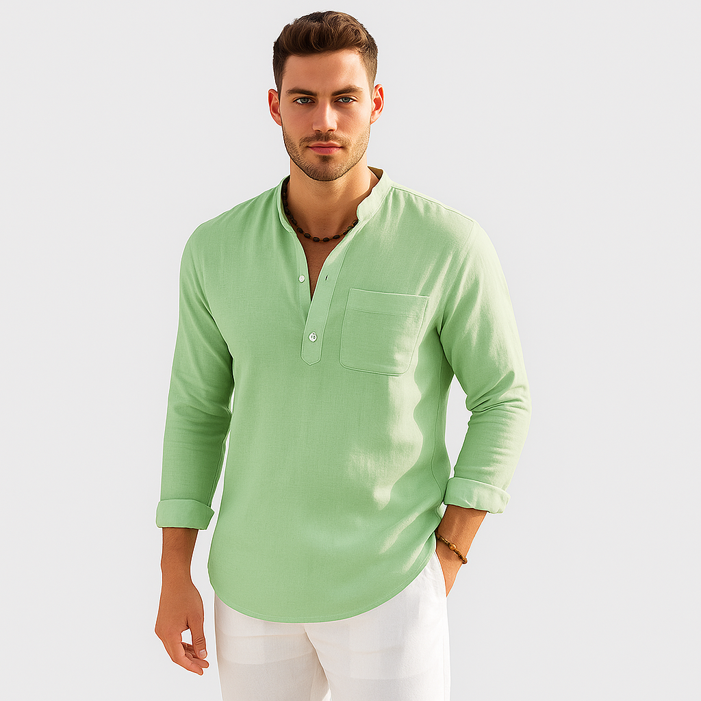 Lendon - Elegant linskjorte for menn - Summer Chic